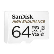 64Gb High Endurance Microsdxc V30 U3 C10 With Sd Adaptor