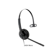 YEALINK UH34 Mono Wideband Noise Cancelling Microphone - USB Connection, Leather Ear Cushions, Designed for Microsoft Teams