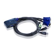 Aten Petite 2 Port USB VGA KVM Switch with Audio