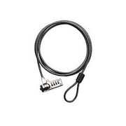 Defcon Resettable T-Lock Combo Cable Lock With 2M Steel Cable - Black