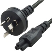 AU Power Lead Cord Cable 2m - 3-Pin to Cloverleaf Plug