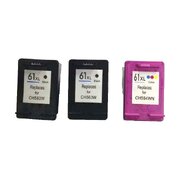 Hp Compatible Remanufactured Value Pack (2 X Hp 61Xl Black & 1 X Hp 61Xl Color) New Chip