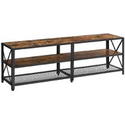 Tv Stand For Tv Steel Frame Up To 178 Cm With Shelves For Living Room And Bedroo