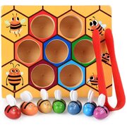 Wooden Bee Toddler Fine Motor Skill Toy