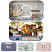 Box Theatre Doll House Furniture Miniature, 1:24 Dollhouse Kit For Kids (In Winter
