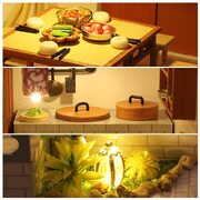 Dollhouse Miniature With Furniture Kit Plus Dust Proof And Music Movement - Guqin Pavilion