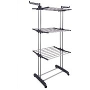 Foldable Clothes Drying Rack: 3 Tier, Indoor, With Hanger Stand Rail