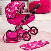 Modern Pink Baby Doll Stroller Set