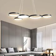 54W LED Black pendent Light with Remote Control