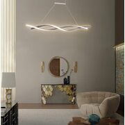 Grey Modern LED Chandelier Lighting 120cm