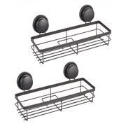 2-Pack Rectangular Corner Shower Caddy with Suction Cups
