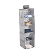 5 Tier Shelf Hanging Closet Organizer and Storage for Clothes