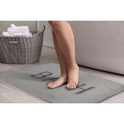 Extra Thick Memory Foam Bath Rug Mat (60 x 40 cm, Grey)