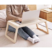 Multifunction Laptop Bed Desk with foldable legs (White)