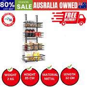 4 Tier Adjustable Baskets Over Door Pantry Organiser For Home Kitchen