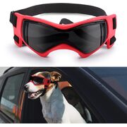 Dog Helmet Goggles, Small And Medium, Red