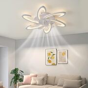 Low Ceiling Light Fan, Low Profile, 6 Wind Speed, 3 Colors (82 Cm)