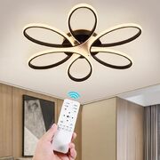 Modern LED Light Fixture Dimmable Remote 75 cm