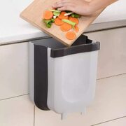 Hanging Trash Can Collapsible Small Garbage Waste Bin for Kitchen Cabinet Door G