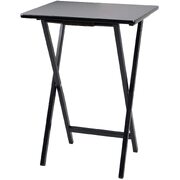 Black Wood Folding Tv Tray & Snack Table