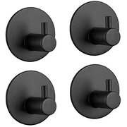 4 Pack Stainless Steel Self-Adhesive Wall Hook For Bathroom And Kitchen