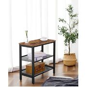 2-Tier Shoe Rack, Industrial Shoe Organizer Storage Bench