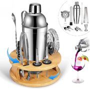 Cocktail Shaker Set Bartender Kit with Rotating