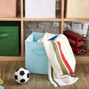6x Foldable Fabric Basket Bin, Collapsible Storage Cube For Nursery, Office, Cube Organizers (Colors