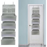 Wall Mount Hanging Organizer with 4 Large Capacity Pocket Organizers and 3 Small