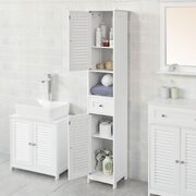 Freestanding Tall Bathroom Cabinet 170X32X30 Cm