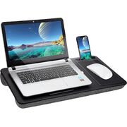 Portable Laptop Desk with Device Ledge, Mouse Pad and Phone Holder