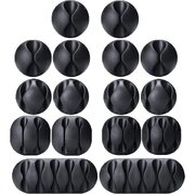 16 Pack Black Cord Organizer Cable Management For Home And Office