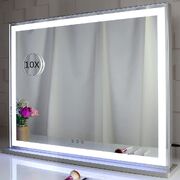 Hollywood LED Makeup Mirror with Smart Touch Control and 3 Colors Dimmable Light 72 x 56 cm