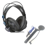 HD7 Monitor Studio Wired Headphones with Bonus Broadcast Pack