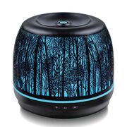 500ml Metal Essential Oil and Aroma Diffuser-Black