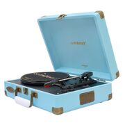 Woodstock II Sky Blue Retro Bluetooth TX/RX Turntable