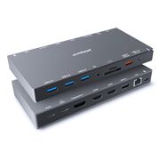 15-in-1 Triple Display USB-C Dock: Connect to Multiple Monitors for Maximum Efficiency