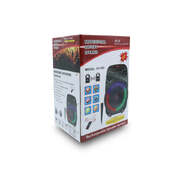 Precision Audio 6.5" Portable Karaoke Bluetooth Party Speaker Led Lights Wired Microphone