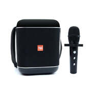 Portable Bluetooth Speaker Wireless Microphone Karaoke Black