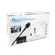 4 Channel Uhf Wireless Microphone System Rack Mount Lcd Display