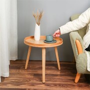 Bamboo Round Coffee Side Table