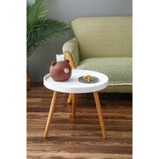 Round Bedside Table Large Side Table Bedroom Modern Furniture