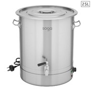 25L Stainless Steel Urn Commercial Water Boiler  2200W