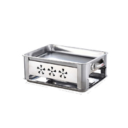 36Cm Portable Stainless Steel Outdoor Chafing Dish Bbq Fish Stove Grill Plate