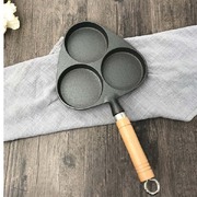 2X 3 Mold Cast Iron Breakfast Fried Egg Pancake Omelette Fry Pan