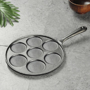 23Cm Cast Iron Takoyaki Fry Pan Octopus Balls Maker 7 Hole Cavities Grill Mold