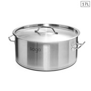 Stock Pot 17L Top Grade Thick Stainless Steel Stockpot 18/10
