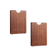 2X 26Cm Rectangular Wooden Ebony Butcher Block Non-Slip Chopping Food Serving Tray Charcuterie Board