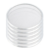 6X 12-Inch Round Seamless Aluminium Nonstick Commercial Grade Pizza Screen Baking Pan