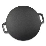 37Cm Cast Iron Induction Crepes Pan Baking Cookie Pancake Pizza Bakeware